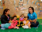 Niños en actividad grupal